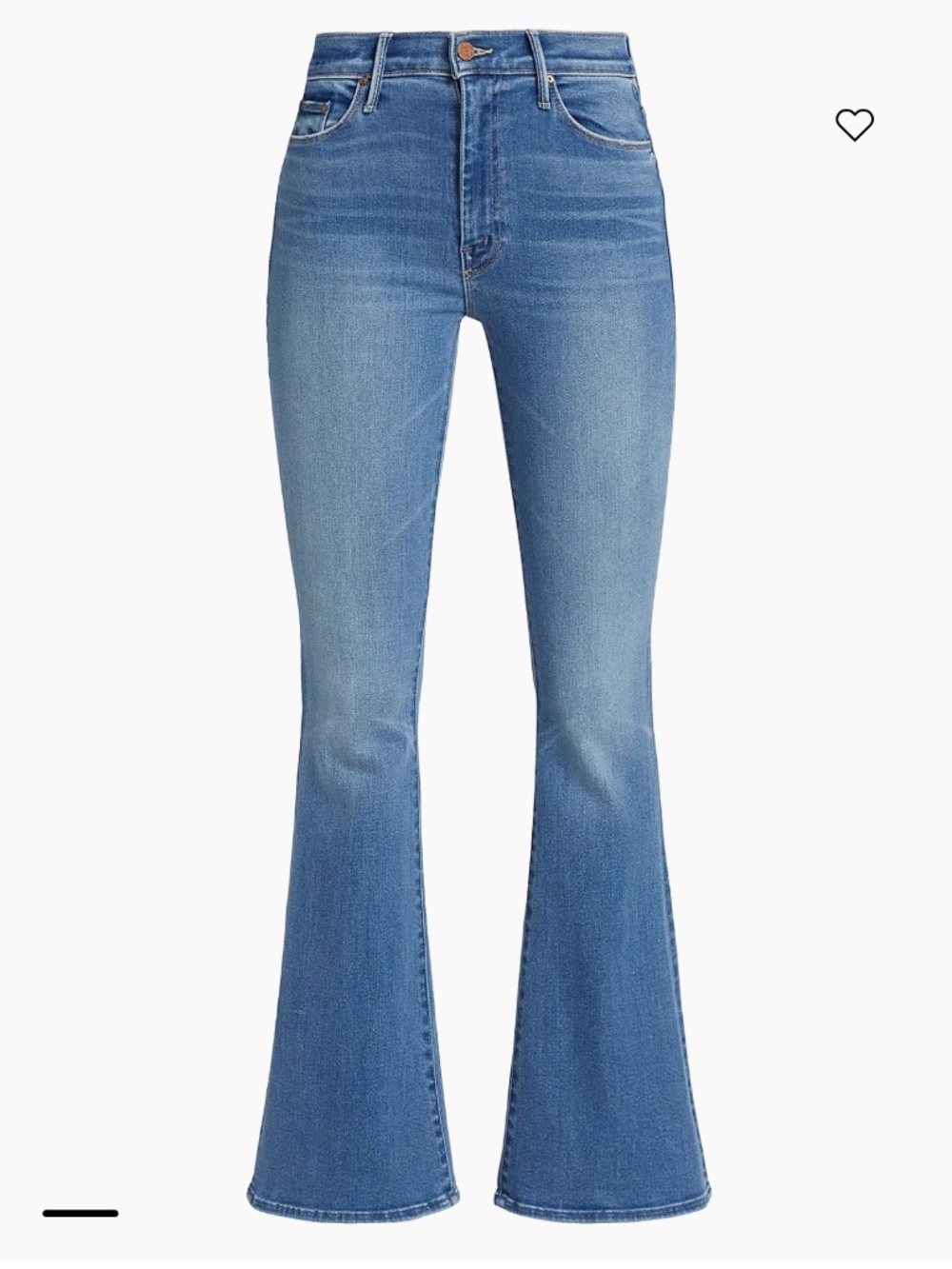 MOTHER The Weekender Jeans Flare Bootcut Wash Layover sz 30